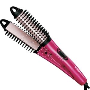 TESCOM 2-in-1 Hair Curler and Straightener